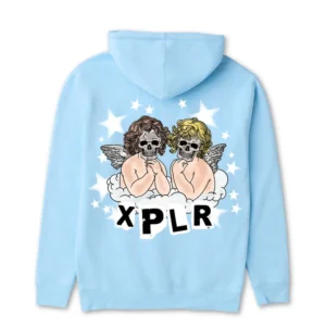 Angels of Death Hoodie – Aqua Back