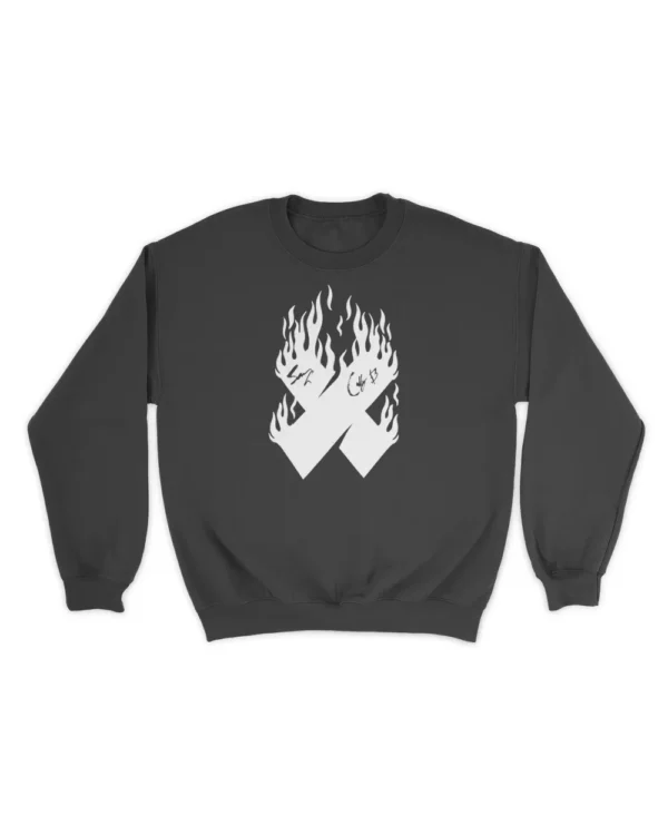 Autographed X Flames Sweatshirt – Black Front