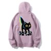 Bad Luck Cat Hoodie – Plum Back
