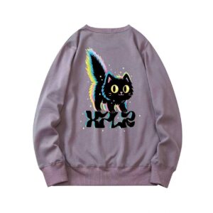 Bad Luck Plum Sweatshirt Back