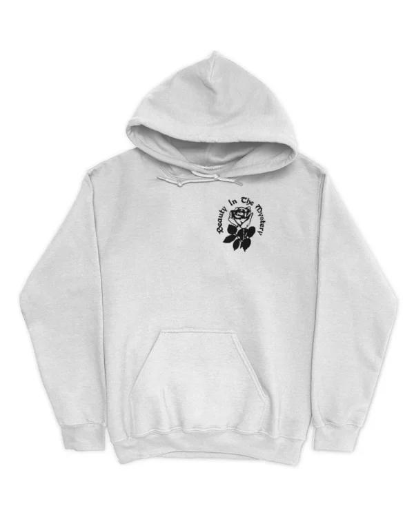 Beauty In The Mystery Hoodie – White Front