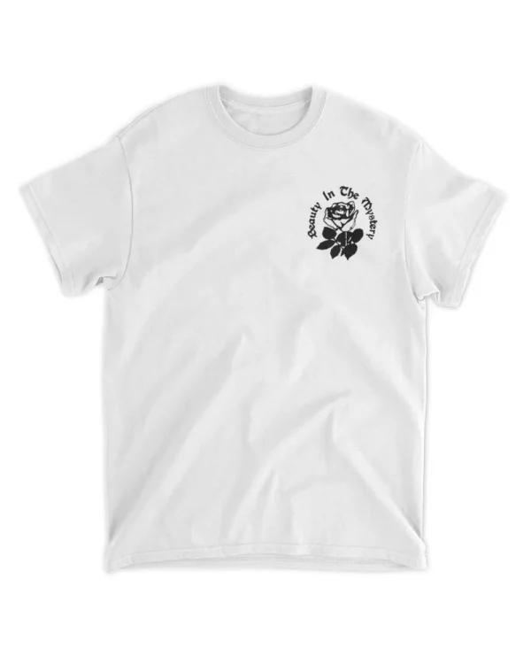 Beauty In The Mystery T-Shirt – White Front