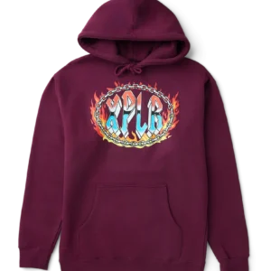 Chained Hoodie – Maroon Front