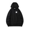 Comic Black Hoodie front