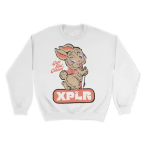 Cute But Cursed Crewneck – White Front