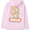 Cute But Cursed Hoodie – Light Pink Back