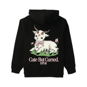 Cute But Cursed Oct’25 Hoodie – Black Back