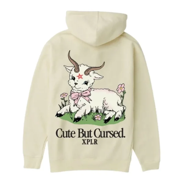 Cute But Cursed Oct’25 Hoodie – Bone Back