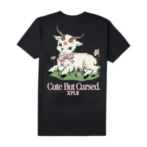 Cute But Cursed Oct’25 Tee – Black Back