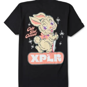 Cute But Cursed Tee – Black Back