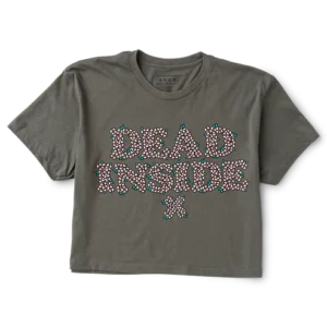 Dead Inside Cropped Tee Front