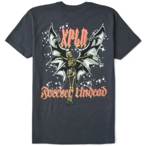 Forever Undead Tee – Charcoal Back