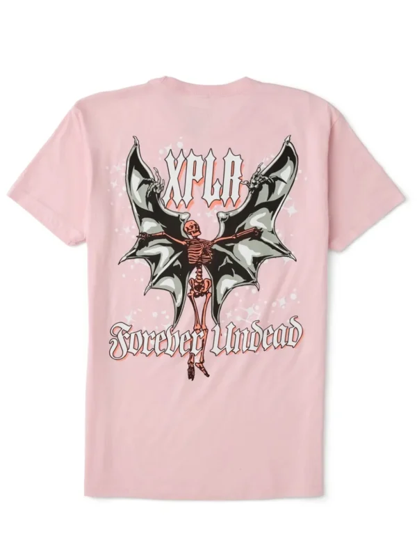 Forever Undead Tee – Light Pink Back