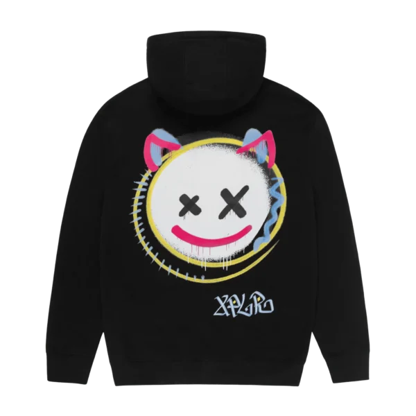 Graffiti Zip Hoodie Back