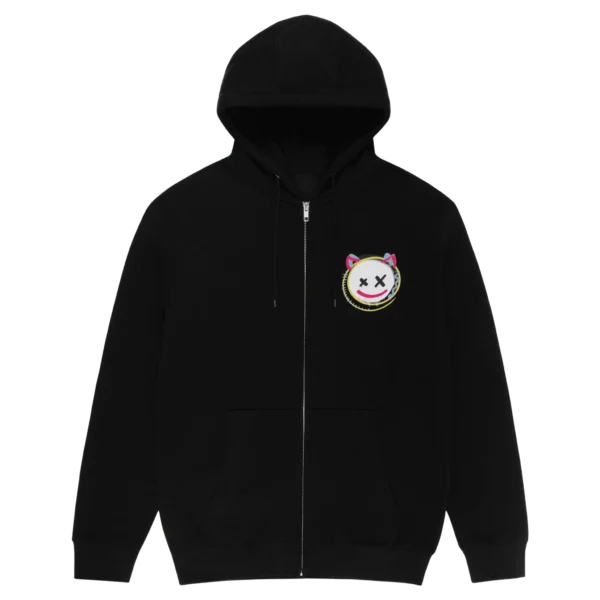 Graffiti Zip Hoodie Front