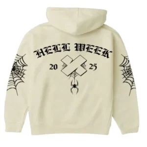 Hell Week 2025 Classic Hoodie – Bone Back