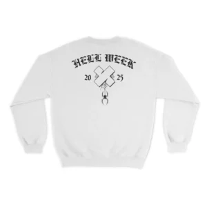 Hell Week 2025 Classic Sweatshirt – White Front