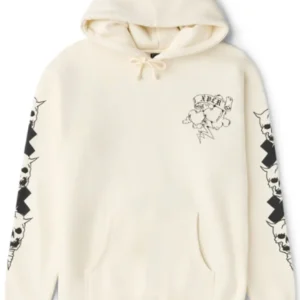 Inked Hoodie – White Front