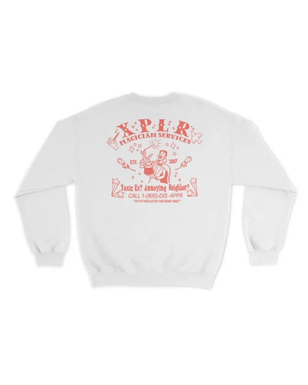 Magician Services Sweatshirt – White Back