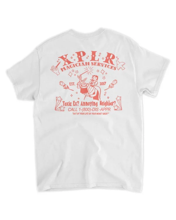 Magician Services Tee – White Back