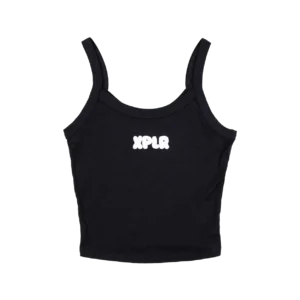 Marshmallow Logo Tank Top (puff print) Front