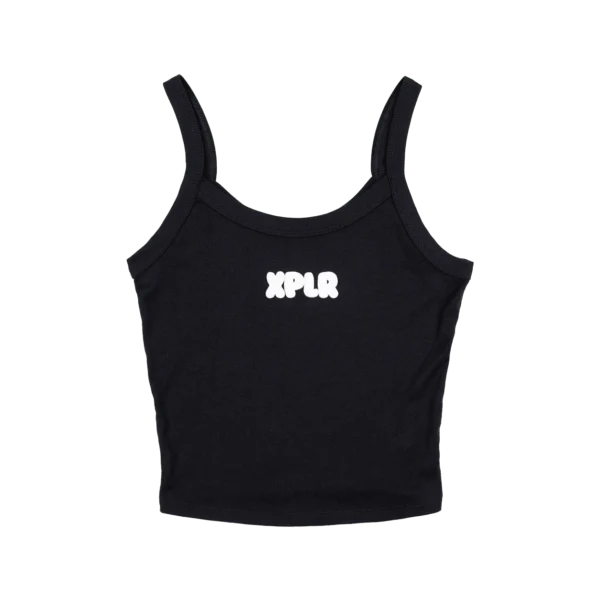 Marshmallow Logo Tank Top (puff print) Front