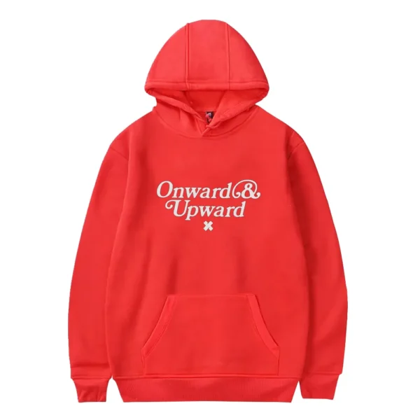 Onward & Upward Hoodie Red Front