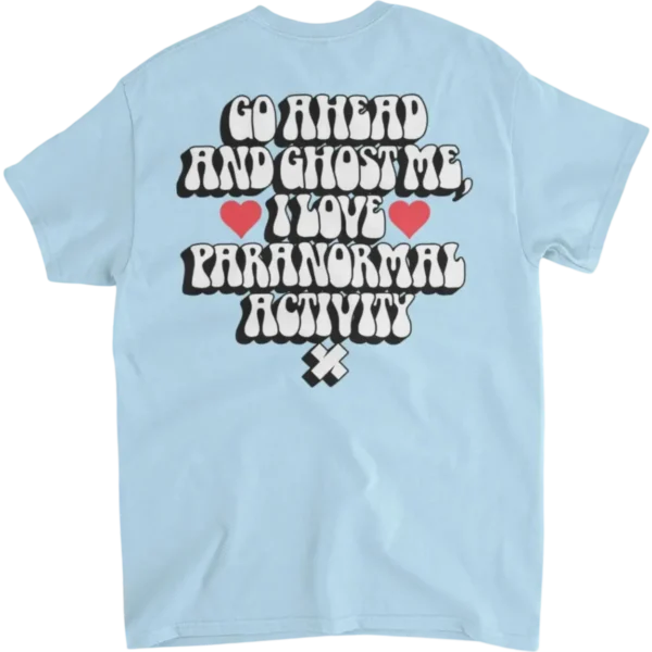Paranormal Activity Tee – Aqua Back