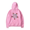 Pentagram Roses Hoodie Pink Back
