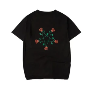 Pentagram Roses Tee Back