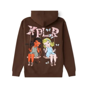 Polar Opposites Hoodie – Brown Back