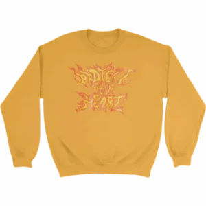 Protect Your Heart Flames Sweatshirt – Gold Front