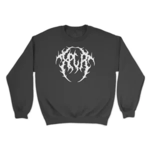 Spiked Sweatshirt – Black Front