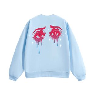 Tears Aqua Sweatshirt Back