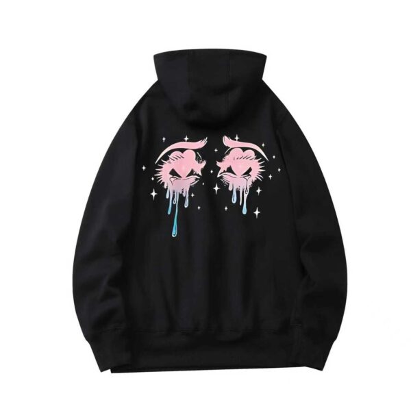 Tears Black Hoodie Back