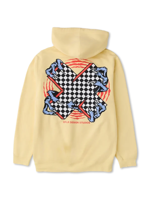 Underworld Hoodie – Light Yellow Back