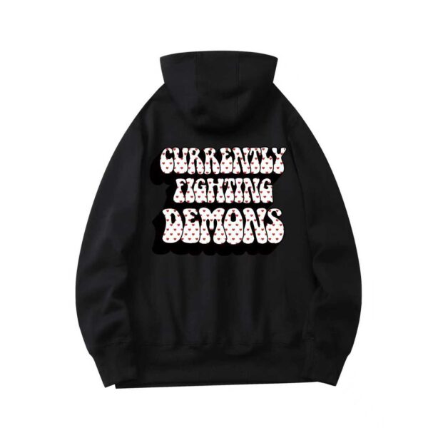 Valentine Black Hoodie back
