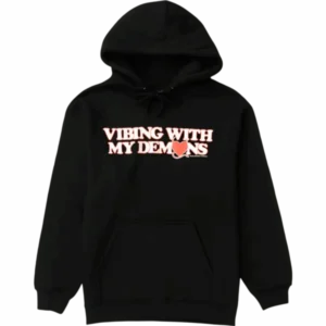 Vibes Hoodie – Black Front