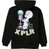 X Bubblegum Hoodie – Black Back