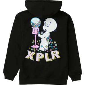 X Bubblegum Hoodie – Black Back