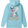 X Bubblegum Hoodie – Light Blue Back