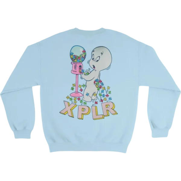 X Bubblegum Sweatshirt – Aqua Front