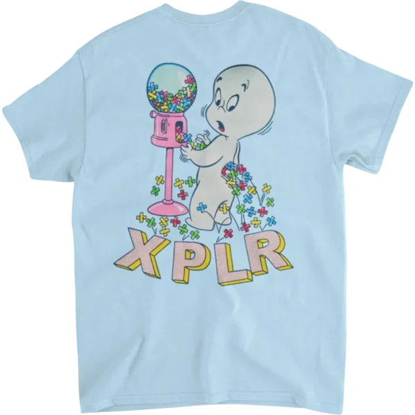 X Bubblegum Tee – Aqua Back