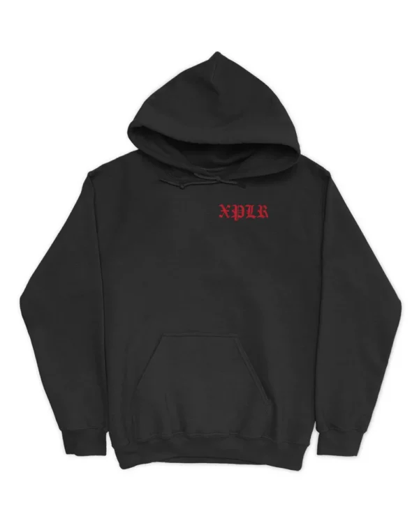 X Devil Chenille Hoodie Front