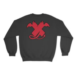 X Devil Chenille Sweatshirt Back