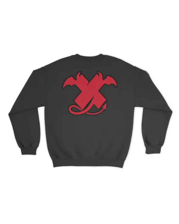 X Devil Chenille Sweatshirt Back