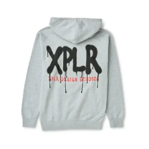 XPLR Grafitti Grey Hoodie Back