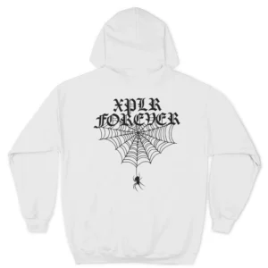 XPLR Spider Hoodie – White Back