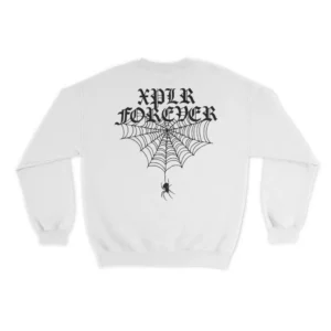 XPLR Spider Sweatshirt – White Back