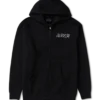 Xplr Floral Note Black Hoodie Front